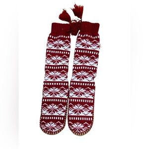 Woman’s Traditional Nordic Styled House Slipper Socks- Non Slip Soles